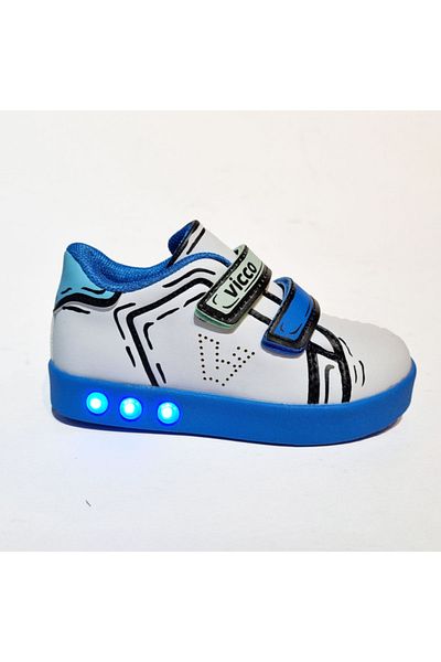 Vicco Alb - Pantofi sport pentru copii de zi cu zi ortopedici
