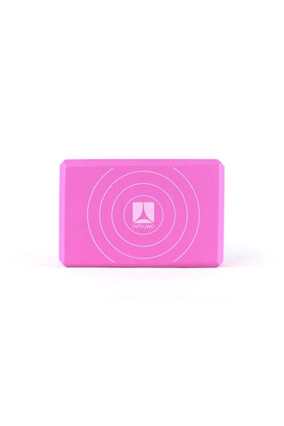 Rebuwo Foam Yoga Block Yoga Block Set of 2 Pink