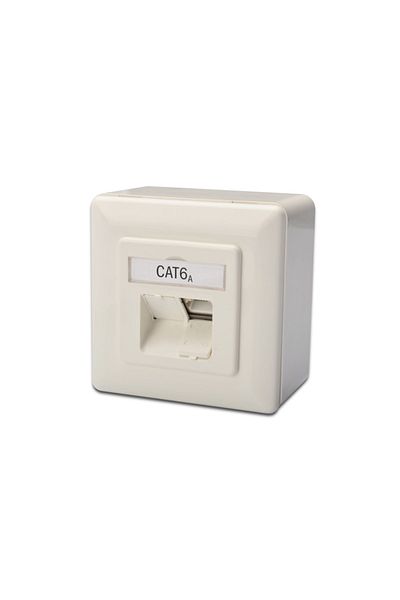 Assmann Digitus Surface Mounted Double Rj-45 Socket, Cat. 6A Class Ea, Shielded (Armored), 2 X Rj45