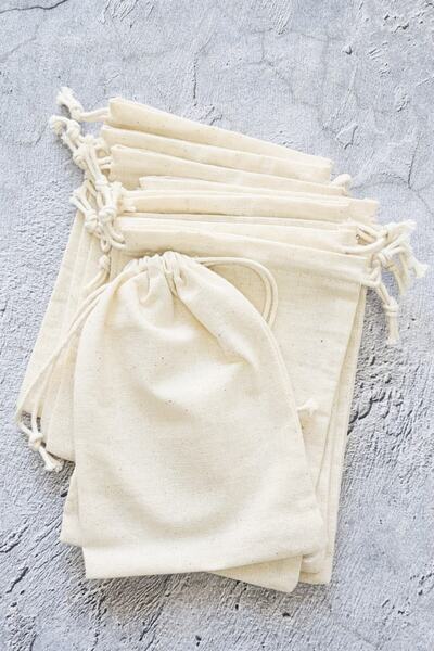 Göcen Ambalaj Çanta 10x10 250 Adet Hambez Büzgülü Kese Toptan Saklama Organizasyon Kesesi