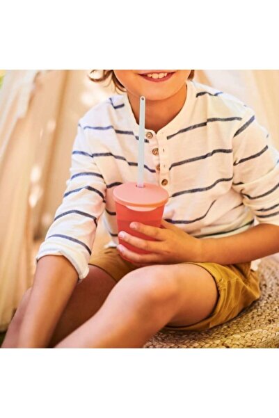 Tupperware Eco Cups 2-Piece Eco Cup Straw Compatible Orange