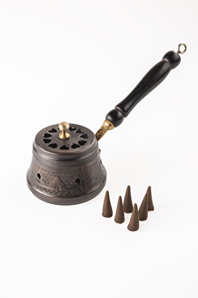 DMT COPPER HOME Gaziantep Bakır Tütsülük Oda Kokusu Tütsü Tutacağı Tütsü (tüt...