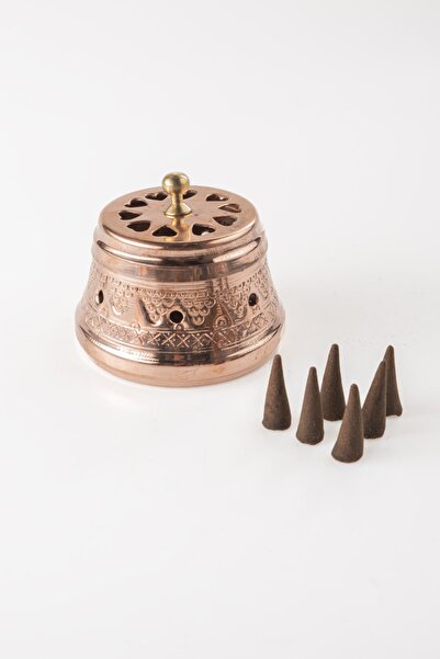 Gaziantep Copper Incense Room Fragrance Incense Holder Incense (Incense Gift)