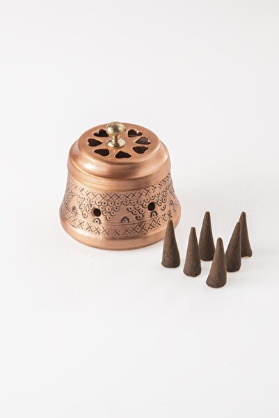DMT COPPER HOME Gaziantep Bakır Tütsülük Oda Kokusu Tütsü Tutacağı Tütsü (tüt...