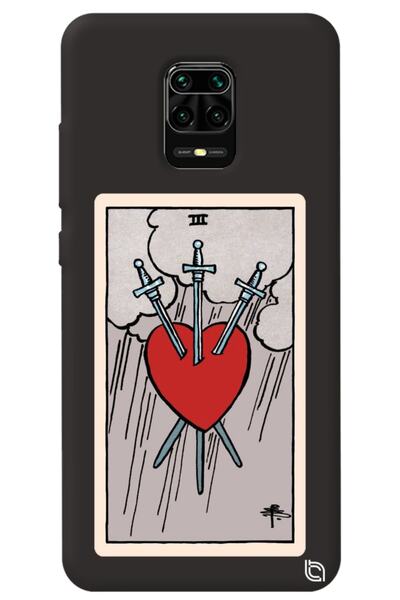 WANNA PROTECT Xiaomi Redmi Note 9 Pro Black Color Premium Velvet Inside Tarot...