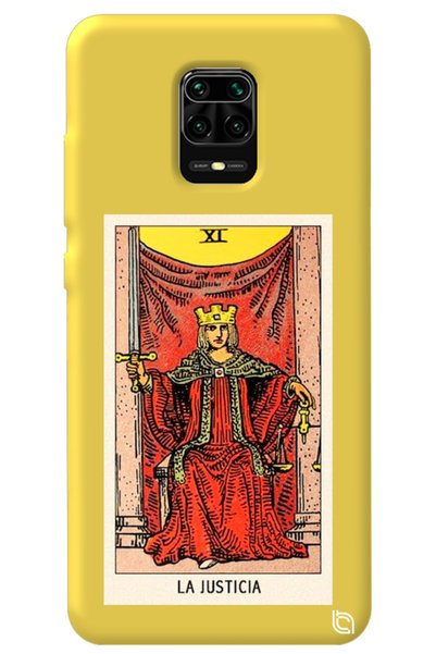 WANNA PROTECT Xiaomi Redmi Note 9S Yellow Color Premium Velvet Inside Tarot J...