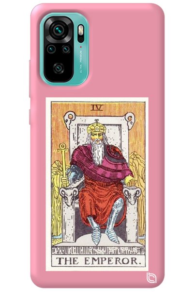 WANNA PROTECT Xiaomi Redmi Note 10S Pink Premium Velvet Inside Tarot Emperor ...
