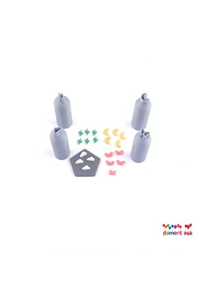 flament aşk Polimer Kil Micro Kesici Bulut Ay Kelebek Kaktu?s 0.9 Cm