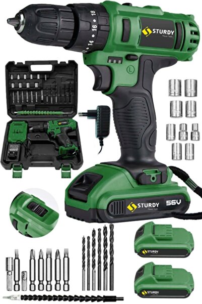 Sturdy Japon Tech. 58 V 8 Ah Darbeli Bakır Sargı Metal Şanzıman Xturbo Çift A...