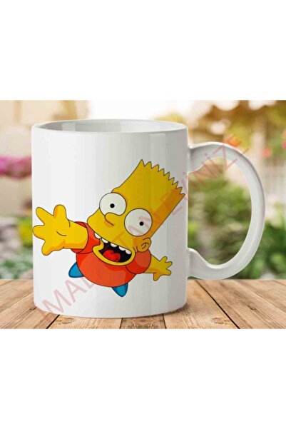 ART HEDİYE كوب بارت سيمبسون مطبوع على الجانبين