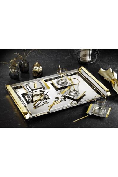 Tiamo 40 Piece X Large Tea Set - GOLD