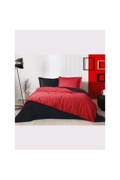 Özdilek Colormix Red Black Double Duvet Cover Set