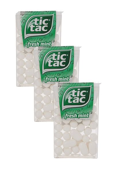 Tic Tac Mint Mint Candy - 18 Gr Mint Flavored, X 3 Advantage Package