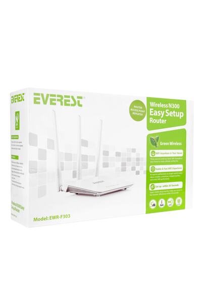 Everest Ewr-f303 2.4ghz 300mbps 1wan + 3lan Portlu Wireless Router-beklemeden-aynı Gün Bedava Kargo