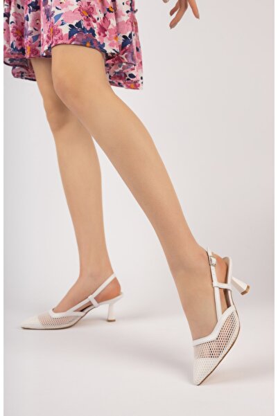 Moda Değirmeni Pantofi de damă cu toc înalt Md1110-119-0002