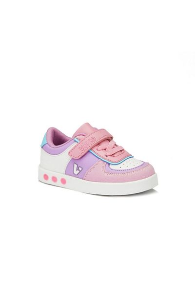 Vicco Sam Pink White Luminous Girls' Sports Shoes
