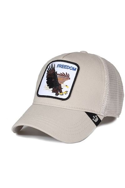 CosmoOutlet Freedom Eagle Animal Figured Unisex Ecru Hat
