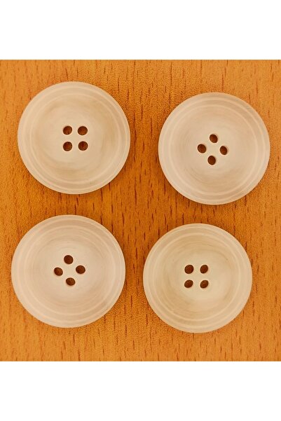 Turuncu Tuhafiye 4'lü Düğme Seti 3.5 Cm
