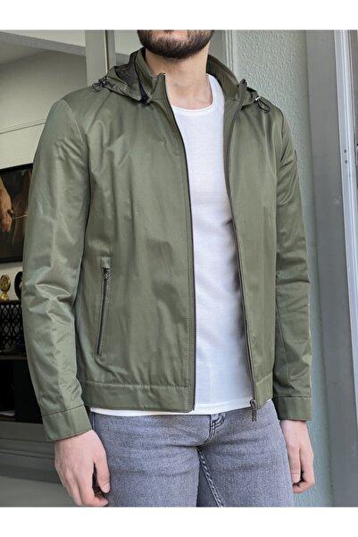 NAZEF Slim-Fit New Generation Hooded Raincoat Coat