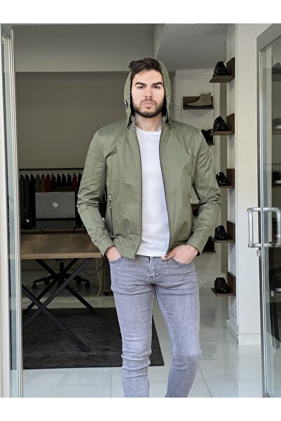 NAZEF Slim-Fit New Generation Hooded Raincoat Coat