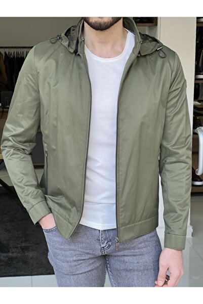 NAZEF Slim-Fit New Generation Hooded Raincoat Coat