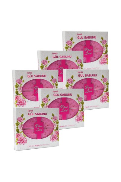 RoseLove Rose Petal Beauty, Skin Care and Bath SoapGift Very Stylish 6 Boxes