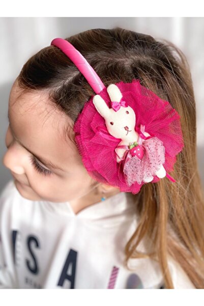 QUEEN AKSESUAR Jucărie de pluș iepuraș drăguț cu pompon din tul gros Coroană ...