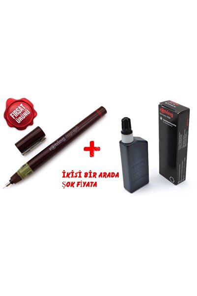 Rotring Isograph Rapido Pen 0,30mm + Black Rapido Ink 23ml