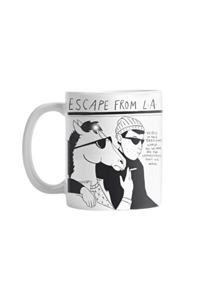ART HEDİYE Bojack Horseman Escape From L.A. Two Sided Printed Mug