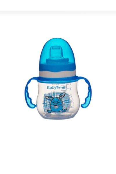 Babytime كوب بيبي تايم مانع للتنقيط بمقبض 250 مل لون أزرق