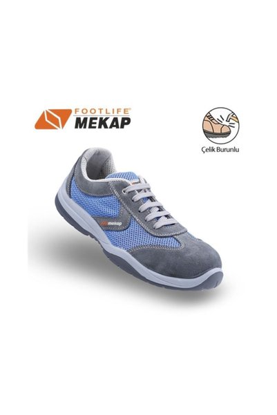 Mekap Rmk 41 %100 Deri Unisex 36-47 Arası Yazlık Rahat Çelik Burunlu Spor Model Iş Ayakkabısı