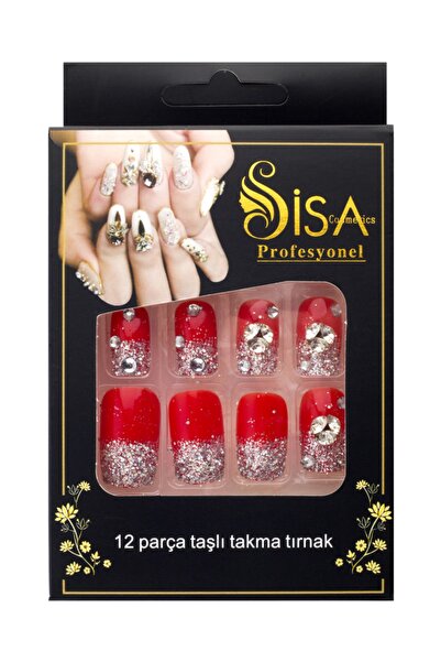SİSA Cosmetics Taşlı Takma Tırnak B4