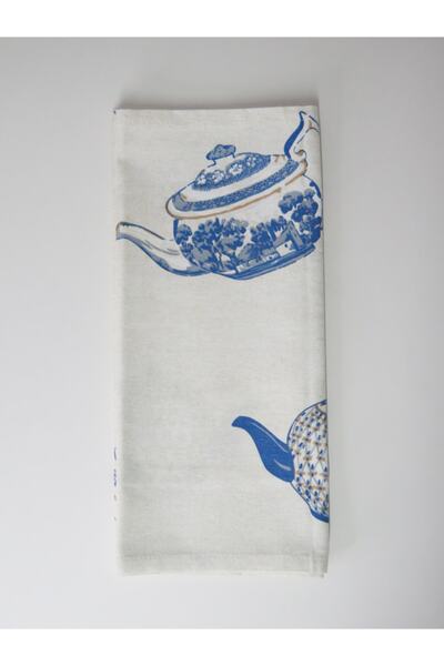 rosa bianca Бавовняний бігун з малюнком чайника (40x150 см)