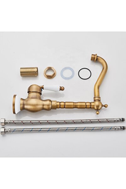 Fause Rustic Sink Faucet Vintage Antique Antique Kte100-a