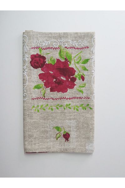 rosa bianca Βαμβακερός δρομέας Missi Red Rose Pattern (40X150 CM)