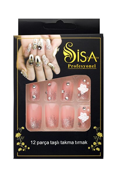SİSA Cosmetics Taşlı Takma Tırnak C1