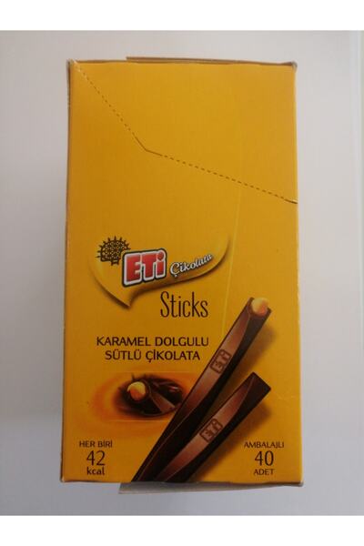 Eti Sticks Karamel Dolgulu Sütlü Çikolata