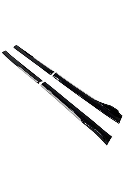 Omg Oto Renault Clio 2 1998-2005 Gri Şeritli Yan Marşpiyel 2 Adet Piona Black