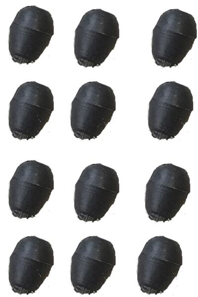 Evnalia Metal Firkete Ayak Tapası Siyah Plastik Pabuç 12 Adet