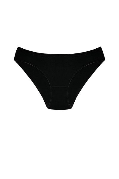 Yıldız Çamaşır Chiloți negri din Lycra pentru femei, fără urme, pachet de 6