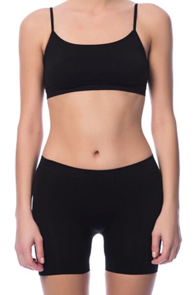 NBB Μαύρο σορτς χωρίς ραφές 2029