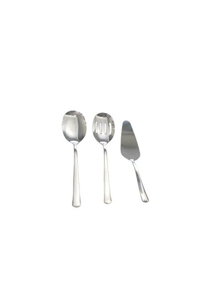 Yetkin 3 Pieces Steel Mini Sauce Serving Set Sauce Spoon Colander Spatula