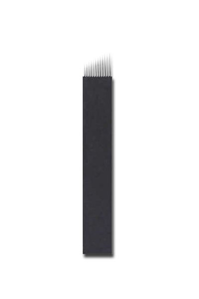 Prime 18 Pin Microblading Needle Number 18 Needle Black Blades 10 Pieces