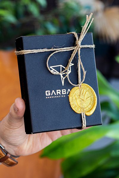 Garbalia Ανδρικό πορτοφόλι από γνήσιο δέρμα καφέ με θήκη νομισμάτων JCKSN101