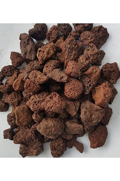 Asenya Kırmızı Pomza Taşı 10-15 Mm 10 Lt (5 Kg) Volkanik Ponza Lav Taşı Kaktü...