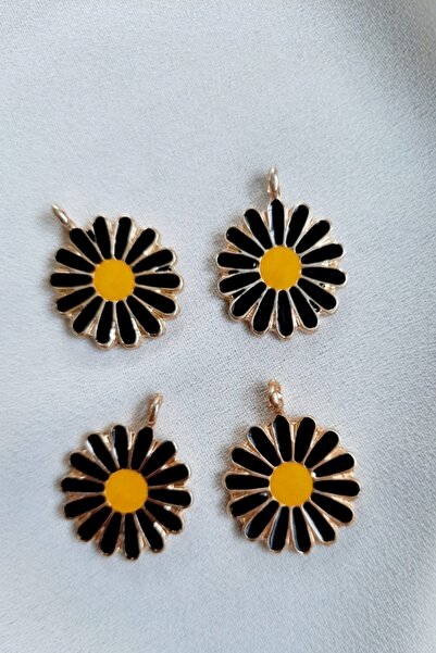 ella'nın çarşısı Κρεμαστό μενταγιόν Μαργαρίτα. 2 εκ. 1 τεμάχιο. Χρυσοκίτρινο