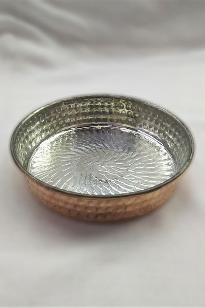 Batur Ticaret Mini Forged Copper Snack Bowl Breakfast Candle Holder Sahan