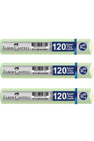 Faber Castell Faber Grıp Min 0.7 2b 60mm, 120pcs Pastel Green 3 Pieces