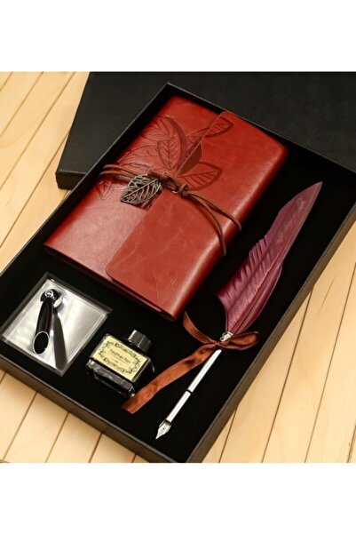 NO NAME Divit Hokka Defter Tüylü Kalem Hediye Seti