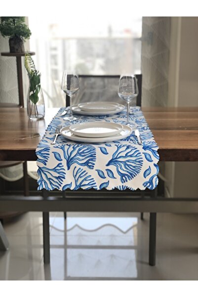 desen izmir American Service, Blue Coral Runner cu tăieturi orientale